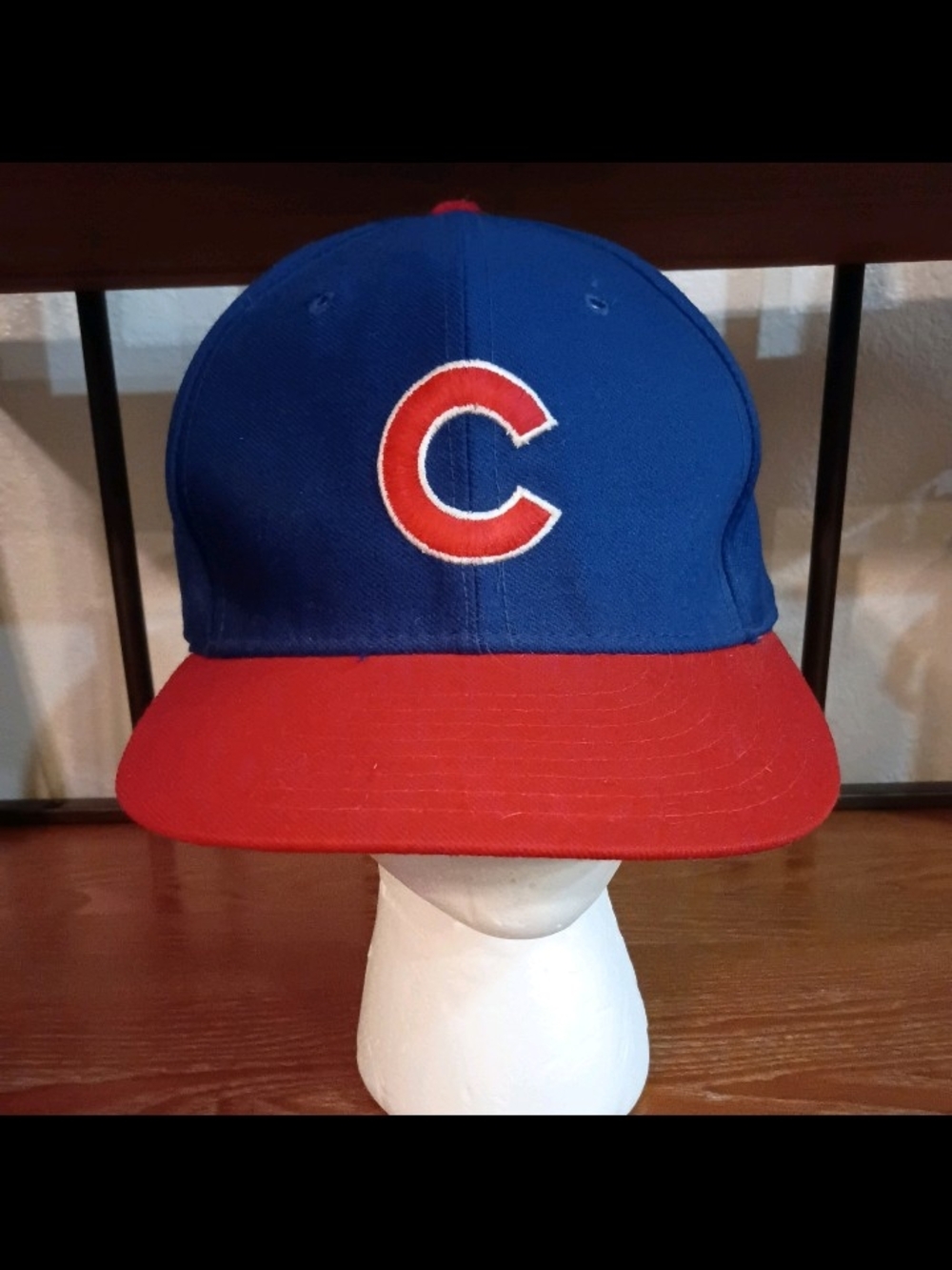 New Era Diamond Collection Chicago Cubs Hat 7 1/4 Vintage Blue Red (See Pics)